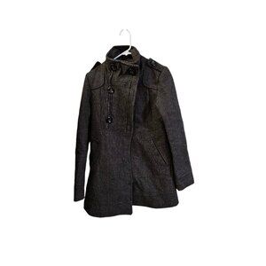 Razzle Dazzle Coat Red Jacket Womens Size Small Missing 2 Button